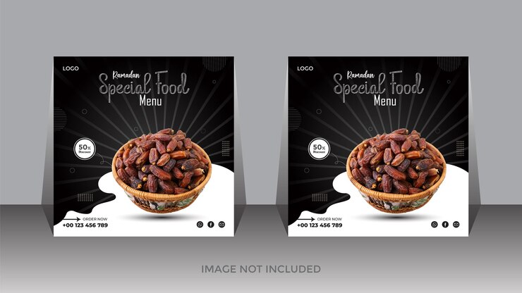 Se muestran dos cuadros para alimentos especiales con las palabras menú de alimentos especiales a la izquierda.