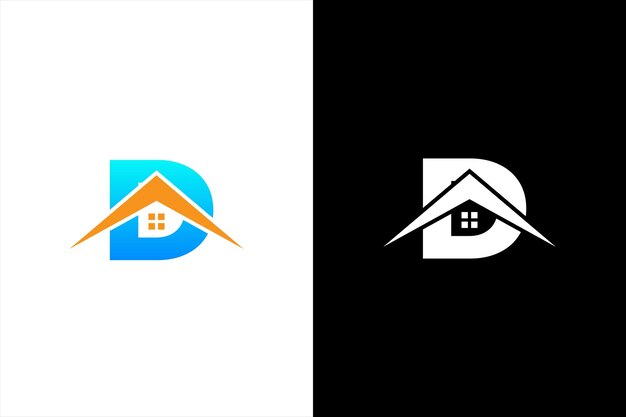 Vector se muestran dos logotipos de casas y una casa