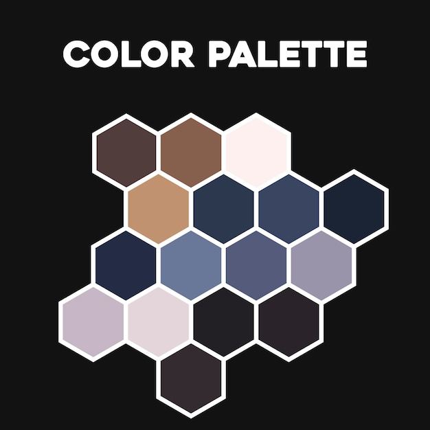 Muestras de color. Paleta de colores 2023. Ilustración vectorial