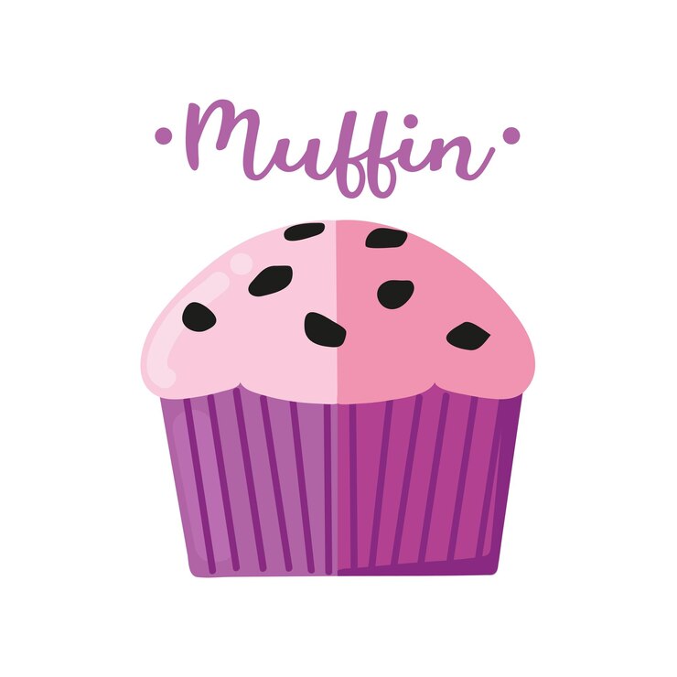 Vector muffin icono clipart avatar logotipo aislado vector ilustración