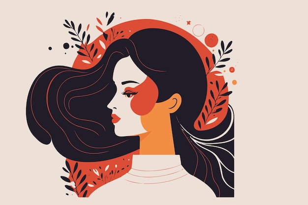 Mujer adulta que ilustra el día internacional de la mujer con un personaje ficticio.