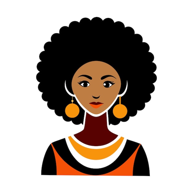 Mujer afro SVG