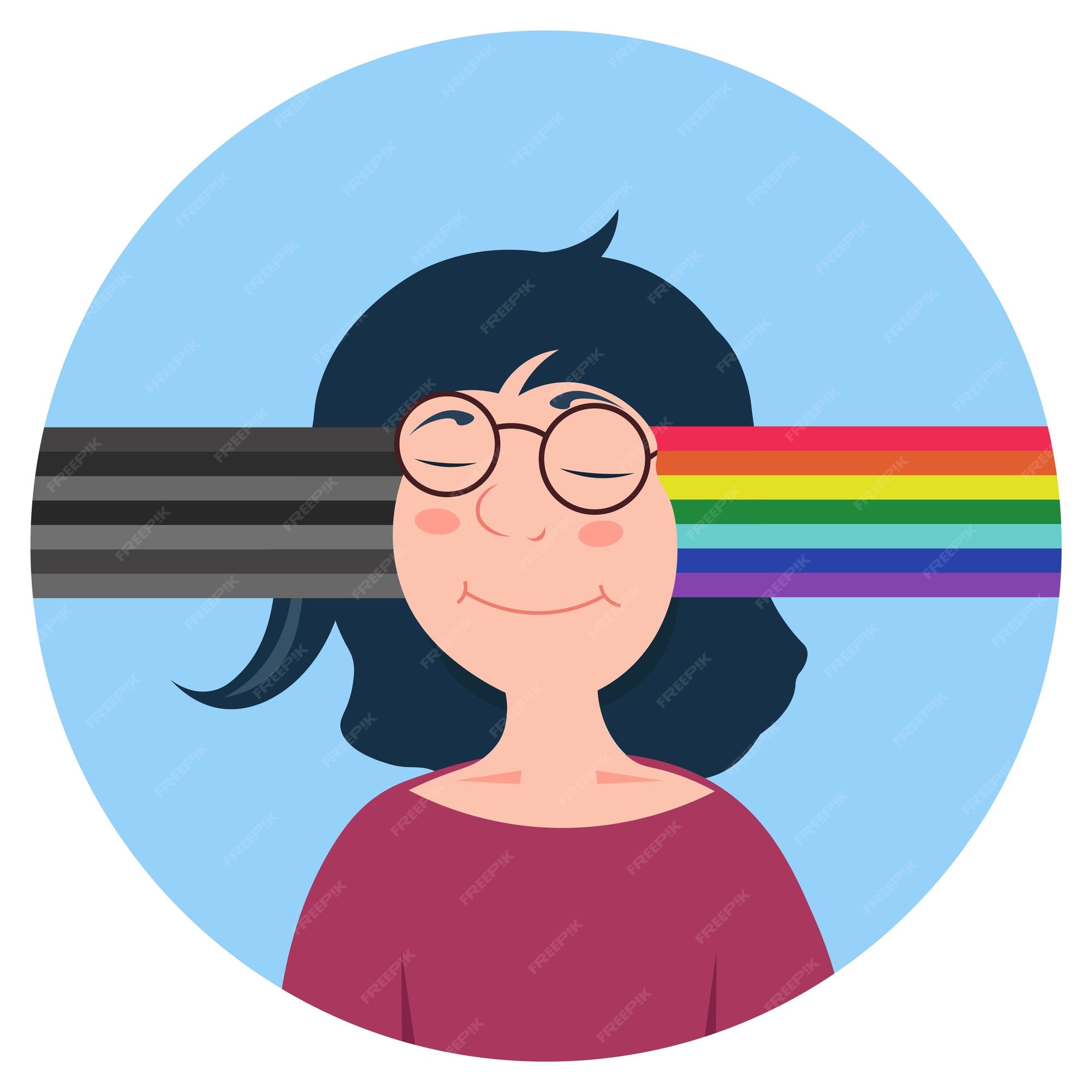 Mujer caucásica de dibujos animados vectoriales con diferente tipo de mente cambiar malas noticias o pensamientos a positivos | Vector Premium Mujer caucásica de dibujos animados vectoriales con diferente tipo de mente cambiar malas noticias o pensamientos a positivos | Vector Premium