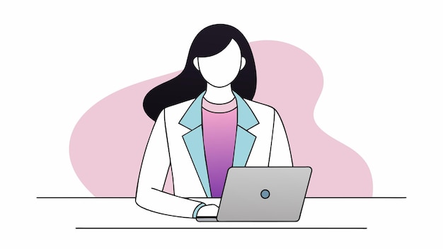 una mujer con una computadora portátil en su regazo está mirando una computadora portable