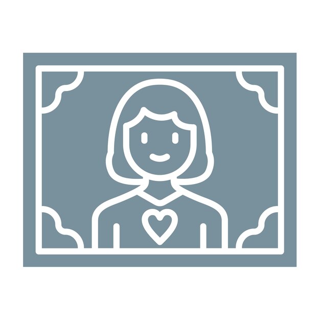 una mujer con un corazón en la cabeza