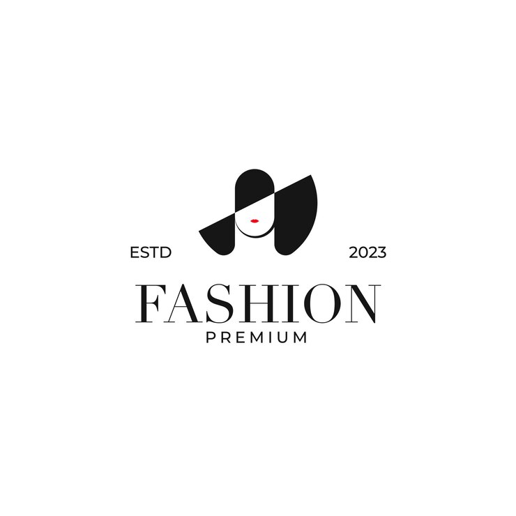Vector mujer creativa con icono de sombrero para la idea de ilustración de diseño de logotipo de belleza