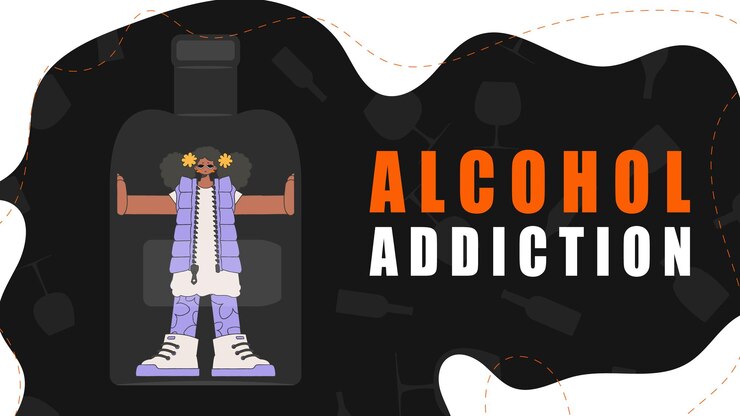 Vector la mujer está dentro de la botella.