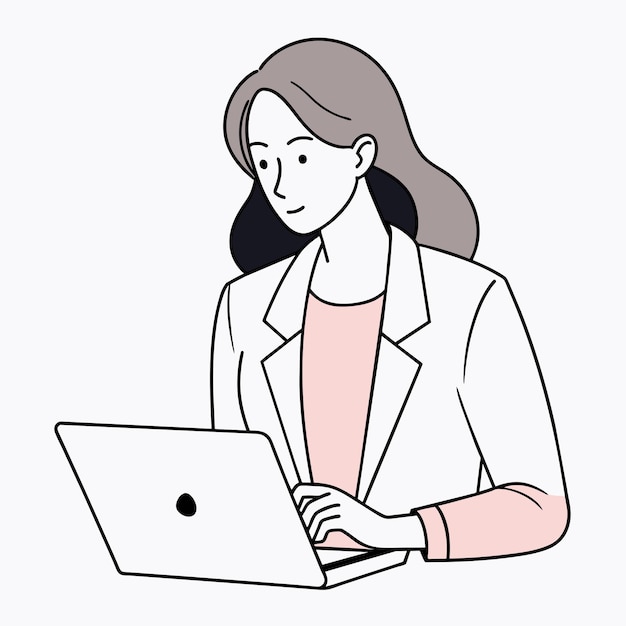 una mujer está trabajando en una computadora portátil con una mujer en su regazo