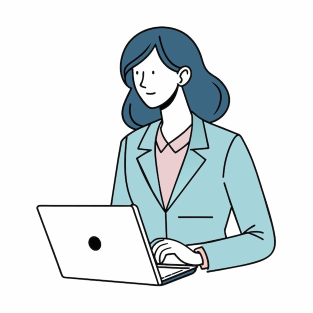 una mujer está trabajando en una computadora portátil con una mujer en su regazo