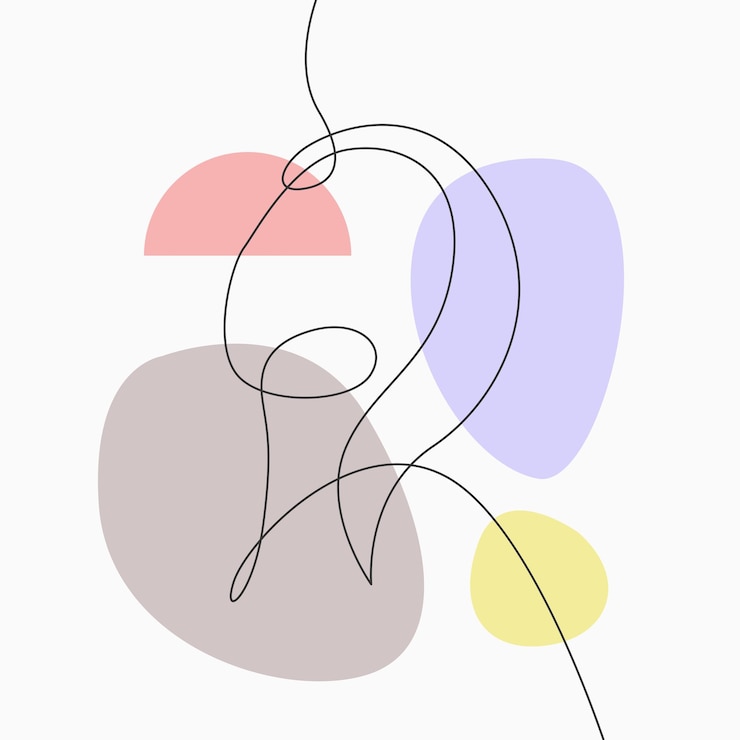 Vector mujer en estilo de línea de arte de una línea