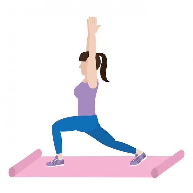 mujer en forma haciendo ejercicio