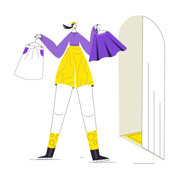 Mujer fuera de vestuario