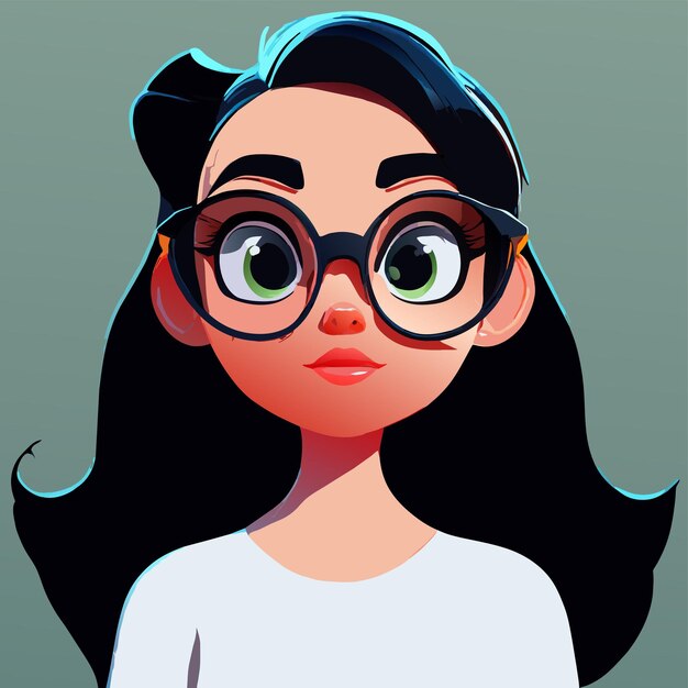 Vector mujer guapa mujer hermosa mujer dibujada a mano plana elegante pegatina de dibujos animados concepto de icono aislado