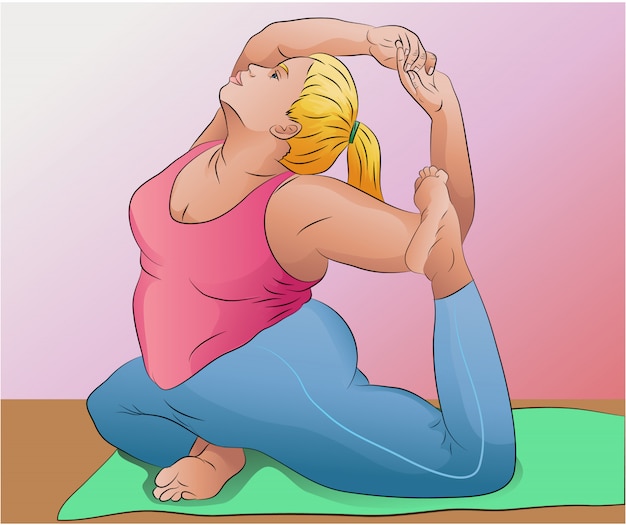 Mujer haciendo yoga