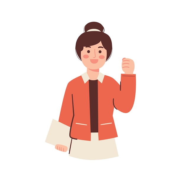 Vector mujer de la ilustración