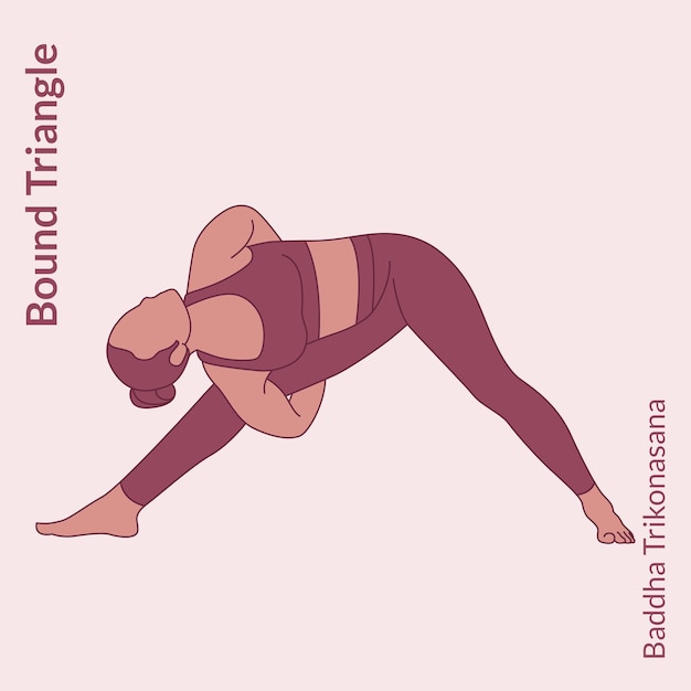 Mujer joven practicando postura de yoga postura de mujer entrenamiento fitness aeróbico y ejercicio