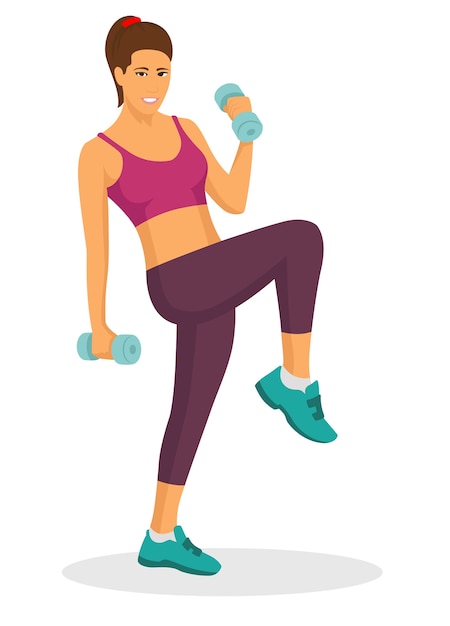 Deporte Mujer Actividad Vector Ilustración Conjunto. Caricatura Activa  Joven Personaje Deportivo Femenino Haciendo Ejercicio Físico Con Pesas,  Entrenando Ejercicios De Estiramiento Y Yoga, Ciclismo Aislado En Blanco  Ilustraciones svg, vectoriales, clip art