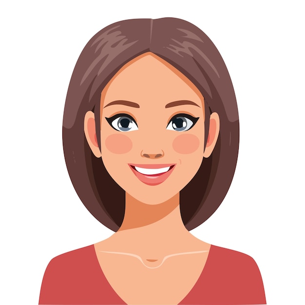 Mujer joven sonriente
