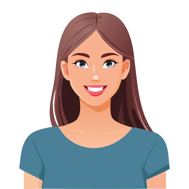 Mujer joven sonriente