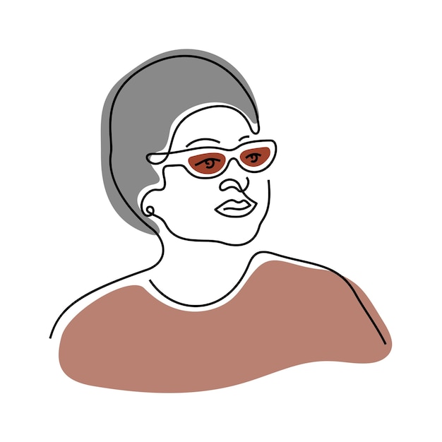 Mujer mayor con estilo.