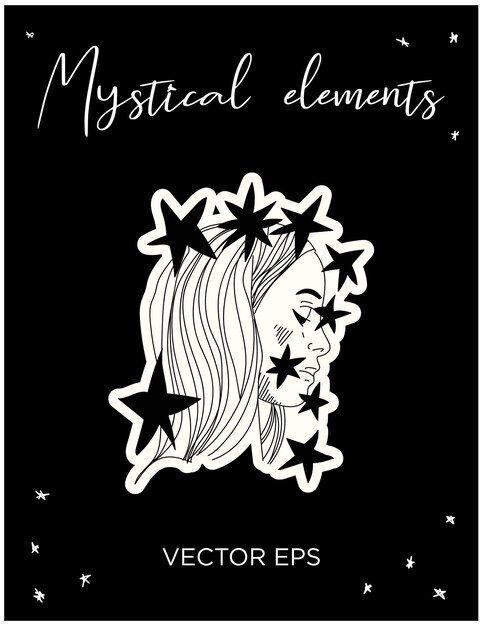 La mujer mística con las estrellas