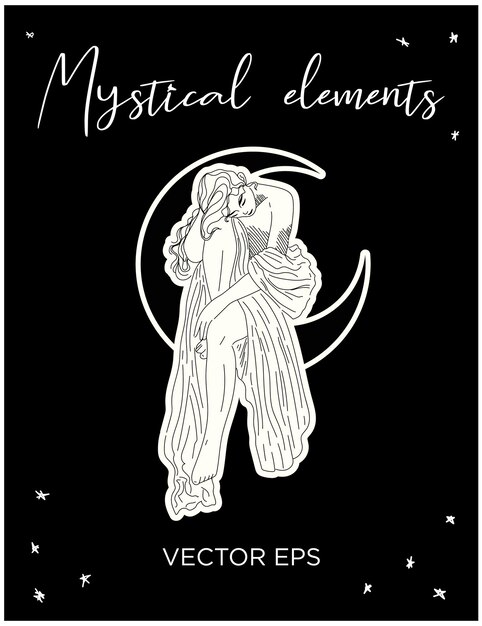 La mujer mística de la luna