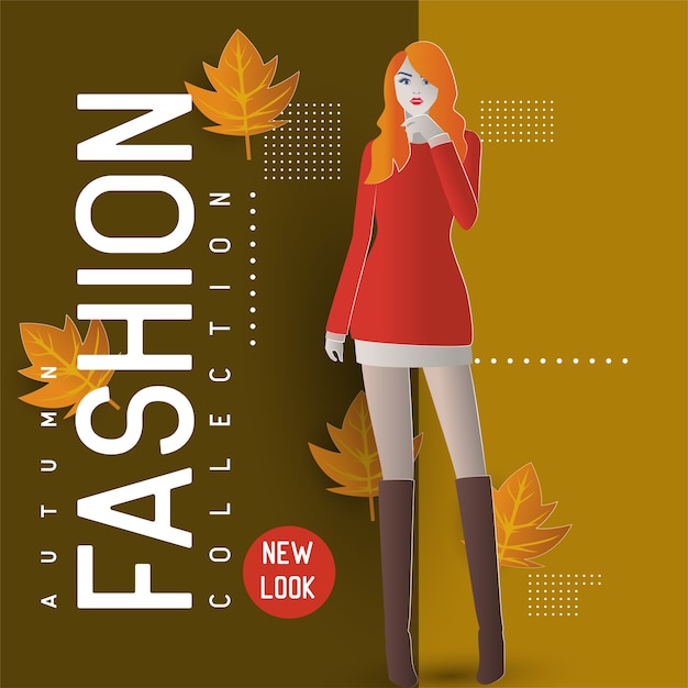 Mujer de moda. ilustración vectorial