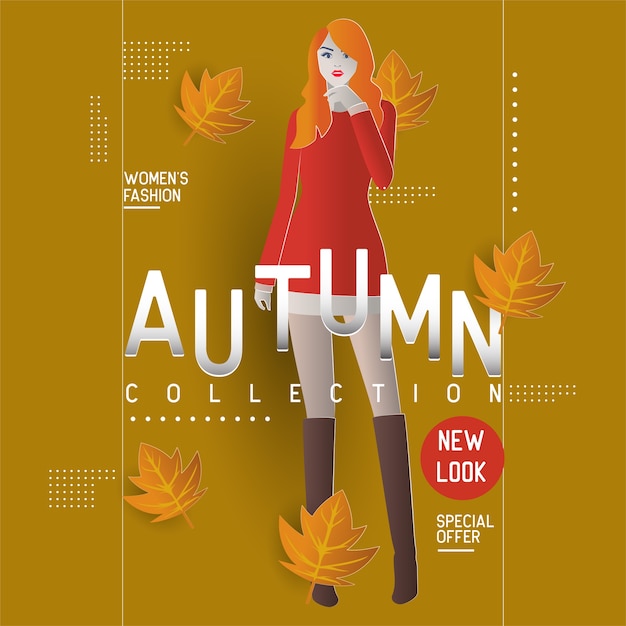 Mujer de moda. ilustración vectorial