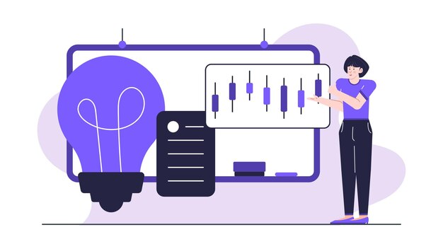 Una mujer de negocios está haciendo una tormenta de ideas y hablando de ideas y estrategias para aumentar el negocio