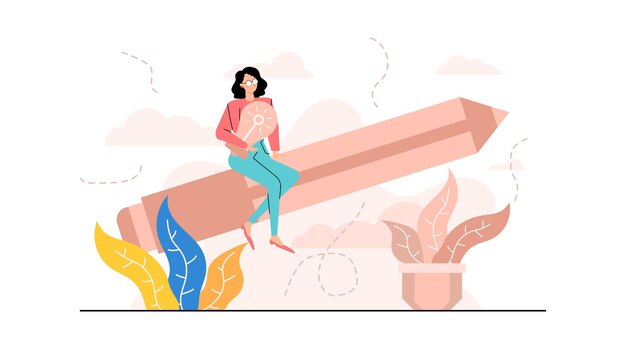 Una mujer de negocios hablando y compartiendo sobre la estrategia de ideas y la innovación de las empresas