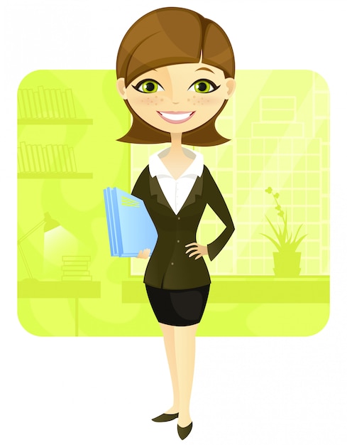 Vector mujer de negocios