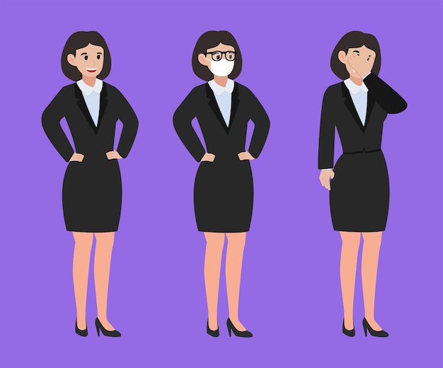 Vector mujer de negocios