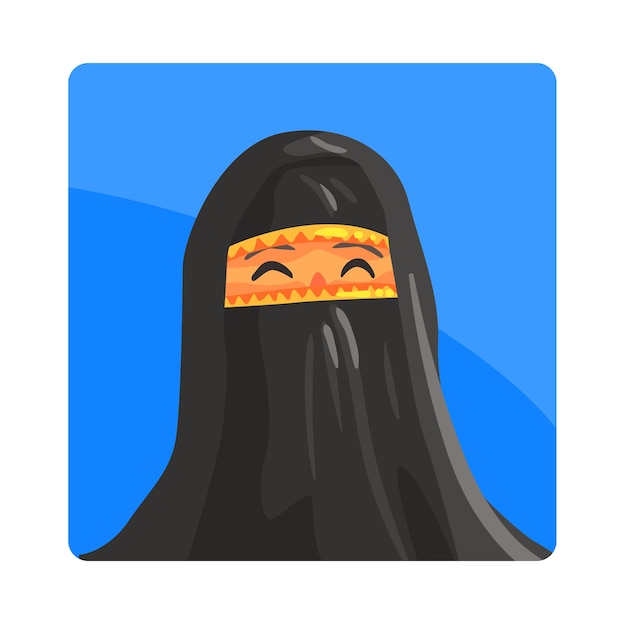 Mujer en niquab famosa atracción turística de los emiratos árabes unidos símbolo de turismo tradicional del país árabe
