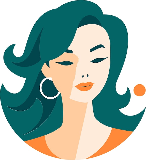 una mujer con los ojos cerrados y un dibujo de una mujer con los ojos cerrados