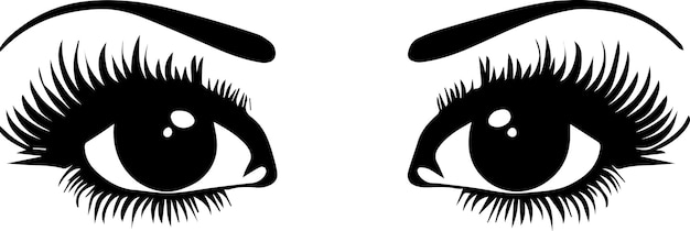 Mujer ojos vector ilustración 7