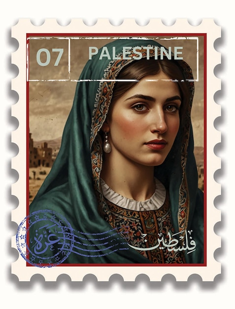 Vector una mujer palestina