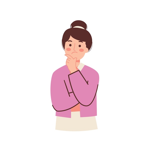 Mujer pensando