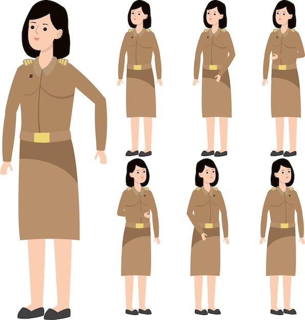 Mujer personaje 2d todo listo