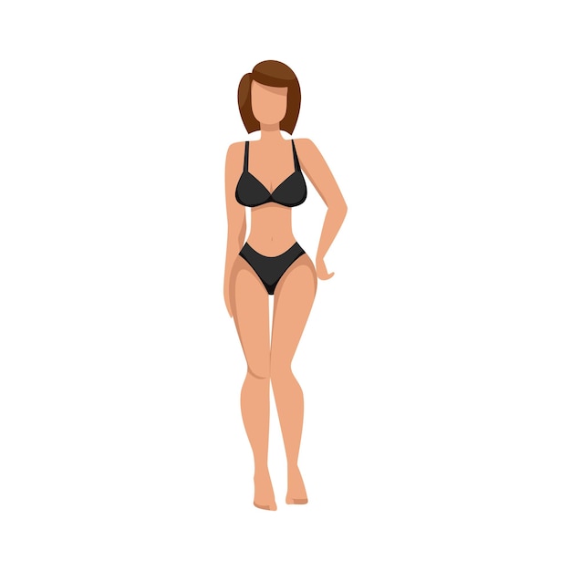 Mujer posando en ropa interior.