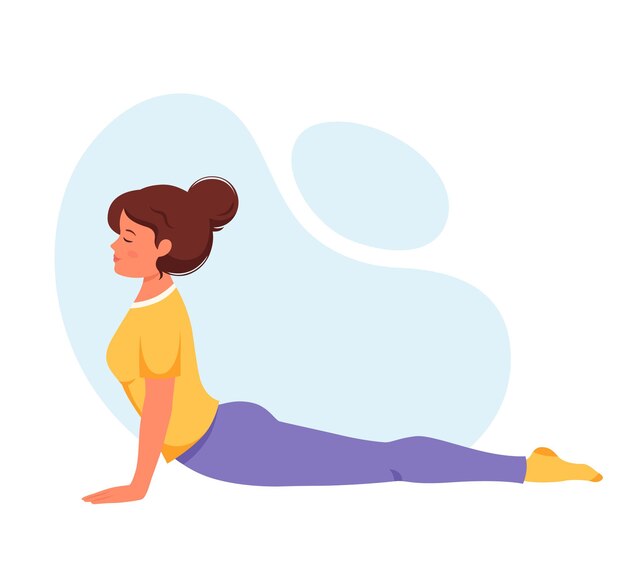 Mujer practicando yoga estilo de vida saludable relajarse meditación