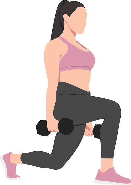 Mujer realizando lanzamientos de pesas en un gimnasio