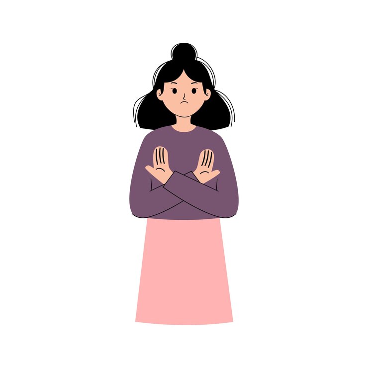 Vector mujer sin señal
