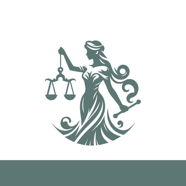 una mujer sosteniendo una balanza con la palabra justicia en ella