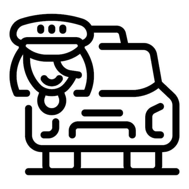 Mujer taxista sonriendo con un sombrero conduciendo un taxi