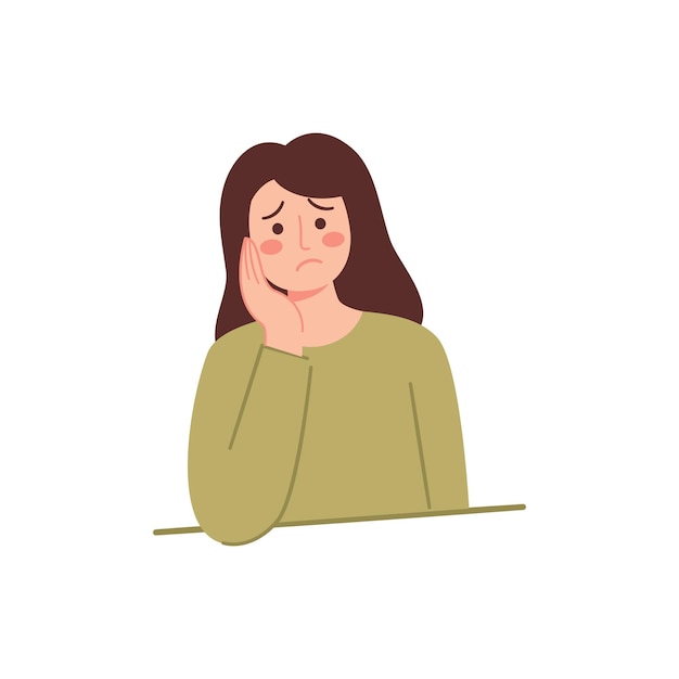 mujer triste