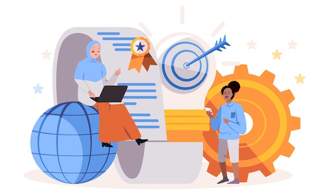 la mujer con el vestido azul están hablando de negocios su objetivo a su amiga preguntando algunos datos de negocios registro de ventas el mes pasado en línea