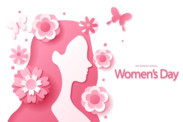 una mujer con un vestido rosa y flores en la cabeza