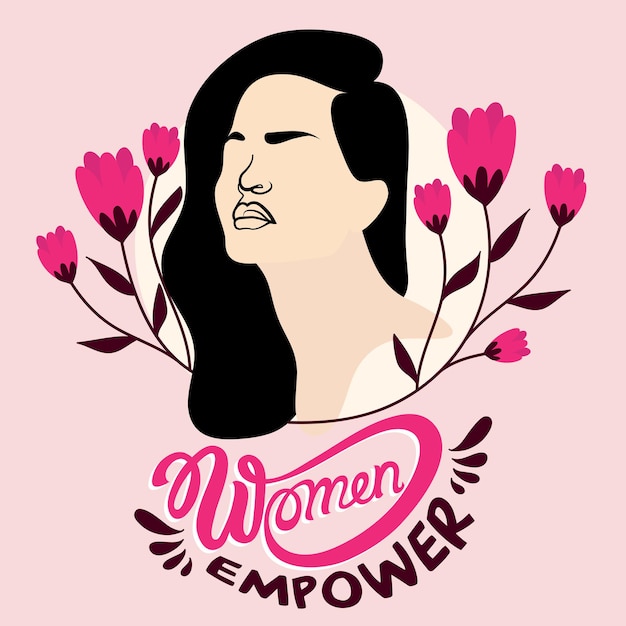 Vector las mujeres empoderan a la ilustración