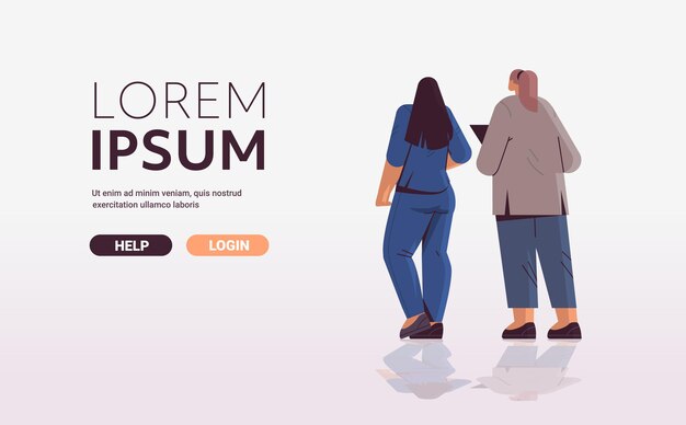 Mujeres empresarias de pie de espaldas a la cámara vista trasera de mujeres de negocios discutiendo durante la reunión
