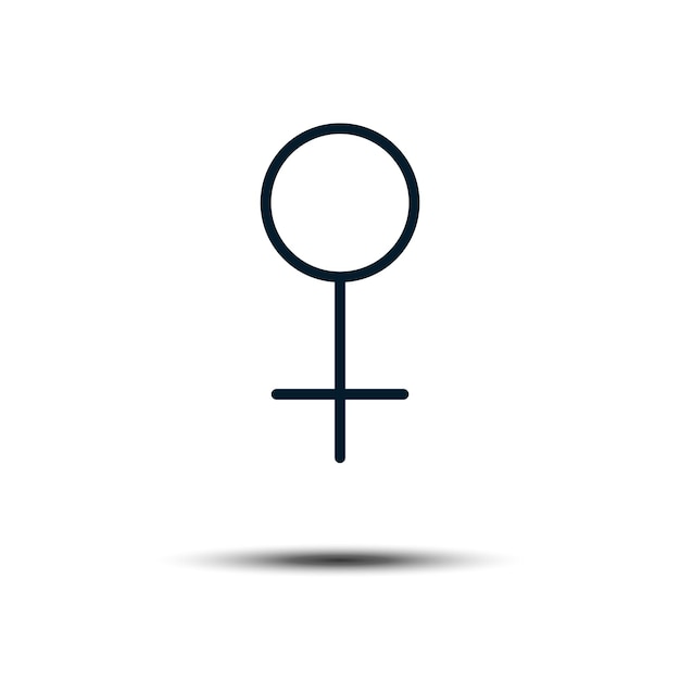 Mujeres Género Signo Icono Vector Logo Plantilla Ilustración Diseño EPS 10